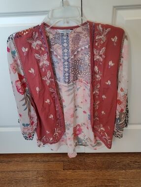 John Mark Open Embroidered Jacket